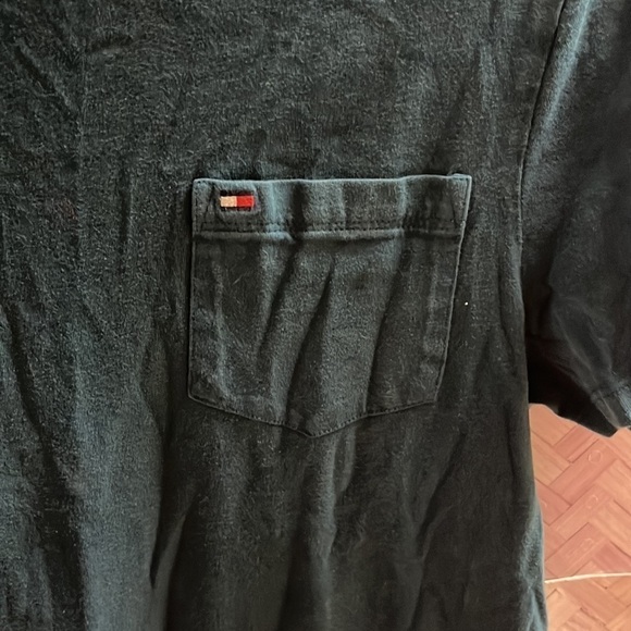 Tommy Hilfiger Tee with pocket, size small, colour dark teal - Picture 3 of 4
